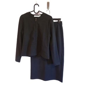 NWOT Croft And Barrow 2pc Stretch  Zip Up and Pencil Skirt Set
